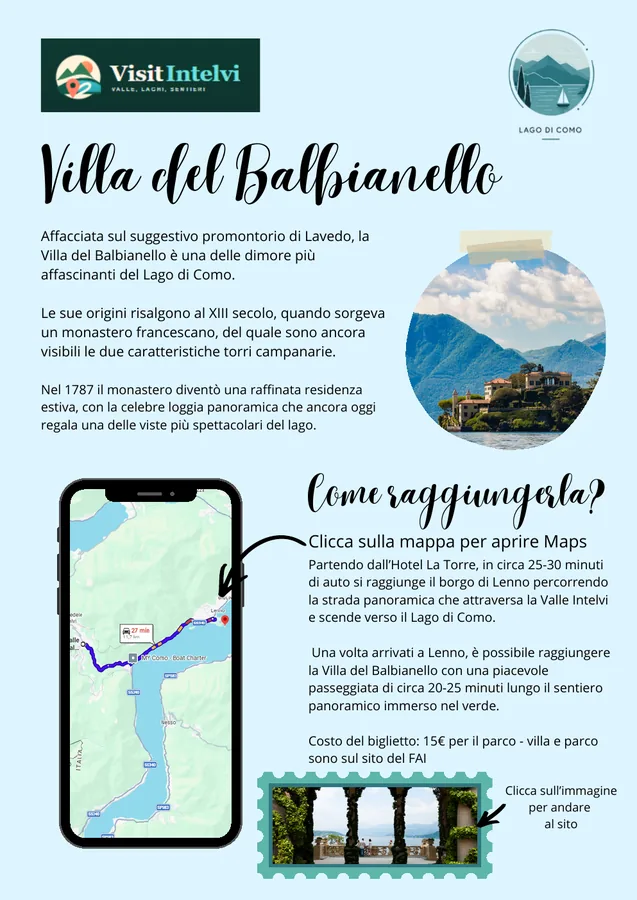 Vorschau des PDF-Guides zur Villa del Balbianello