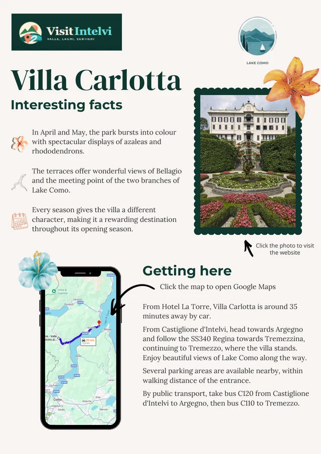 PDF guide preview: Villa Carlotta