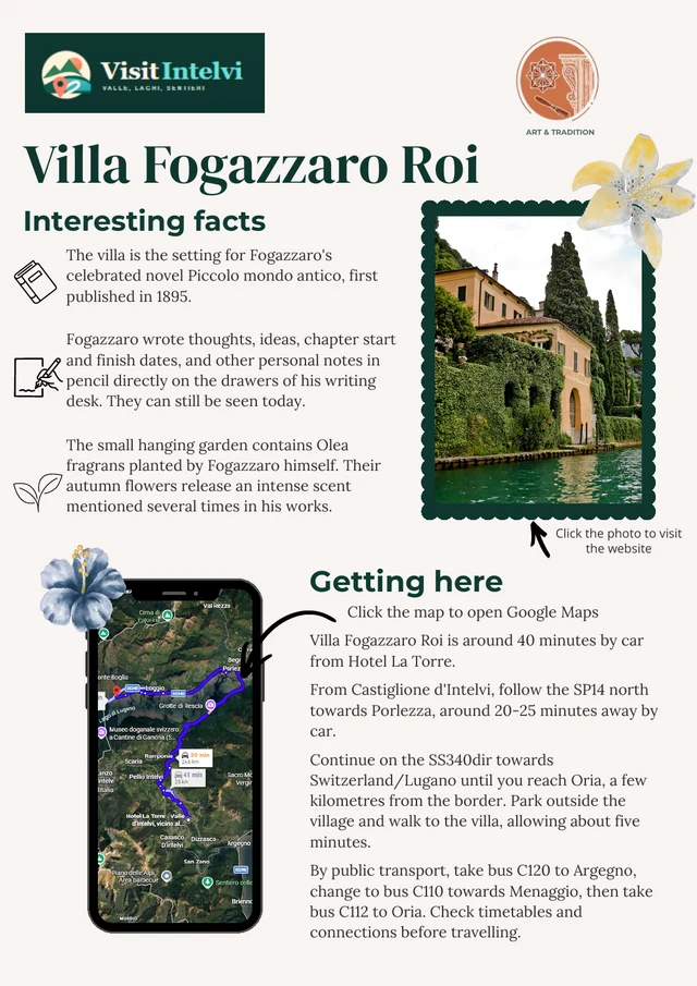 PDF guide preview: Villa Fogazzaro Roi