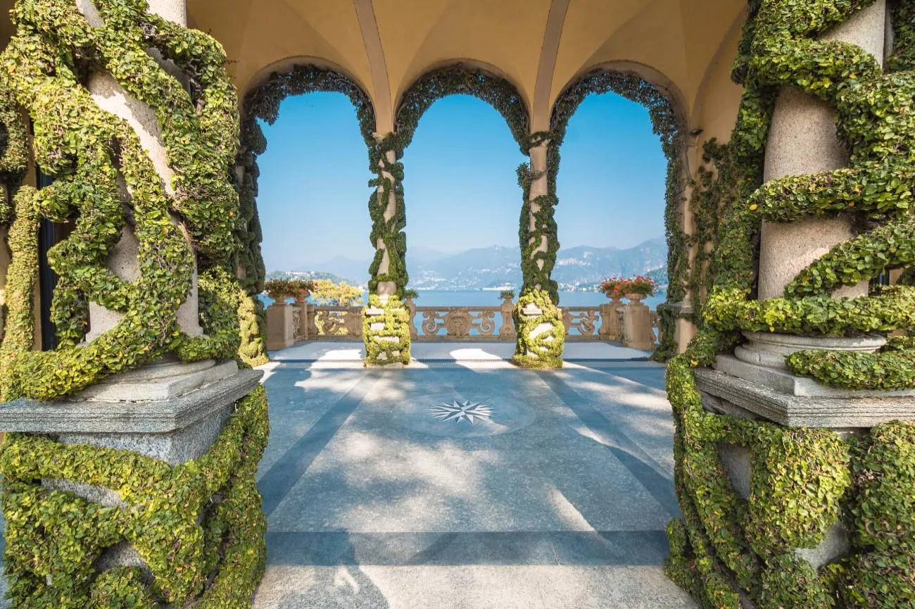 Loggia Durini der Villa del Balbianello